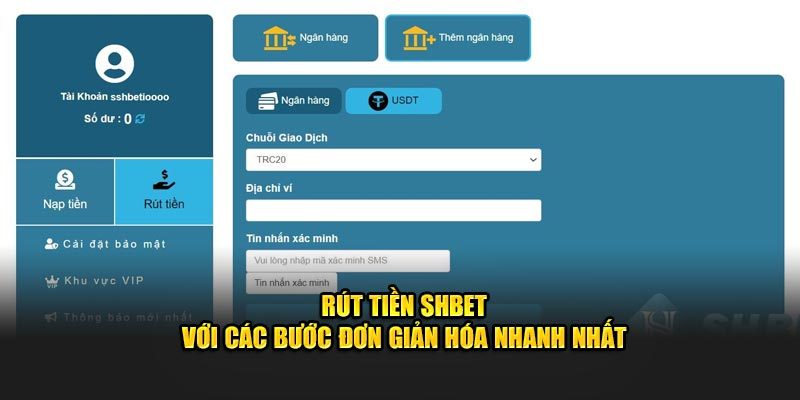 Quy trình rút tiền SHBET được thực hiện một cách chuyên nghiệp nhất 